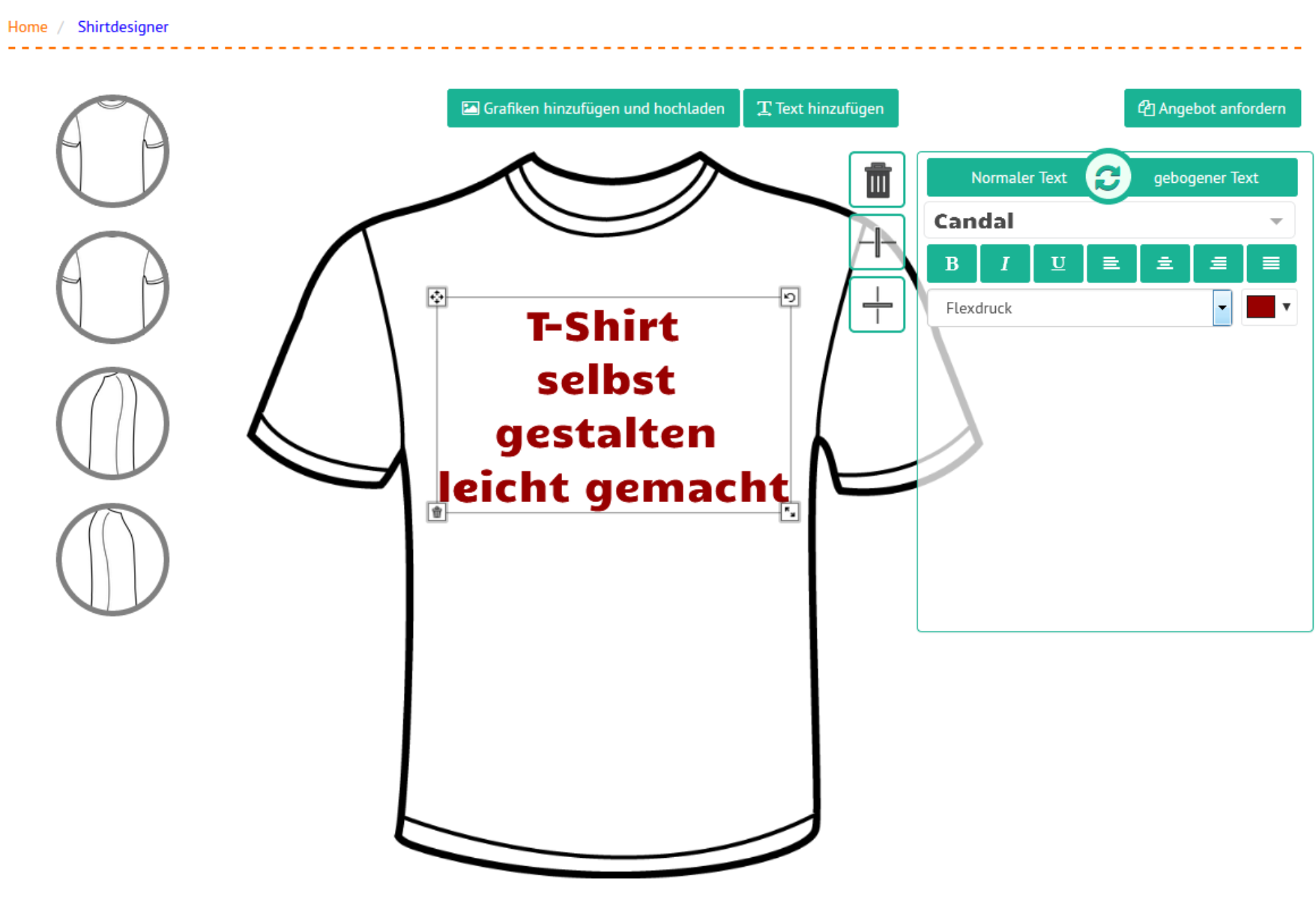 T Shirt selbst gestalten