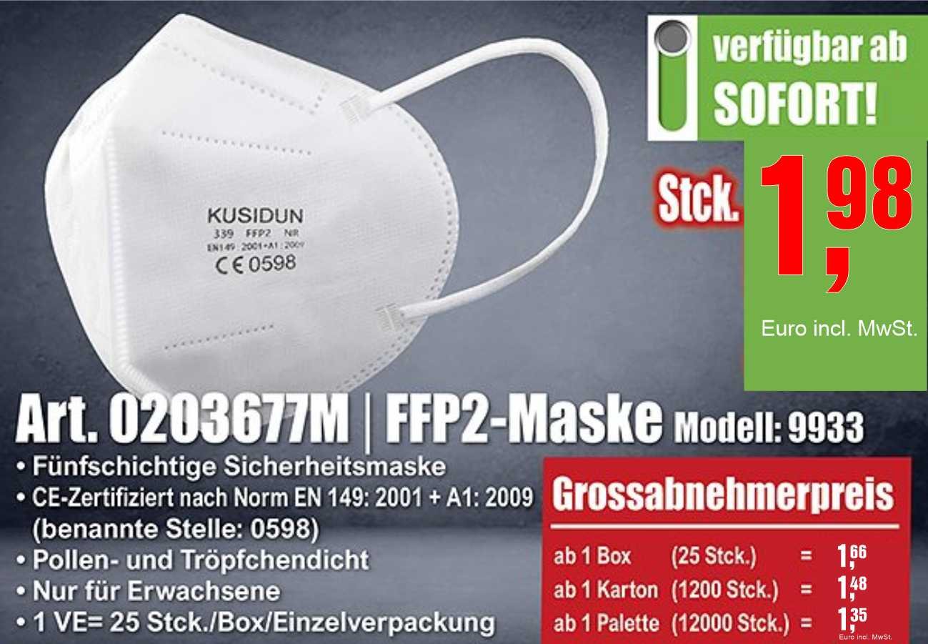 Ronny T Shirt Druck maske FFP2 weiss