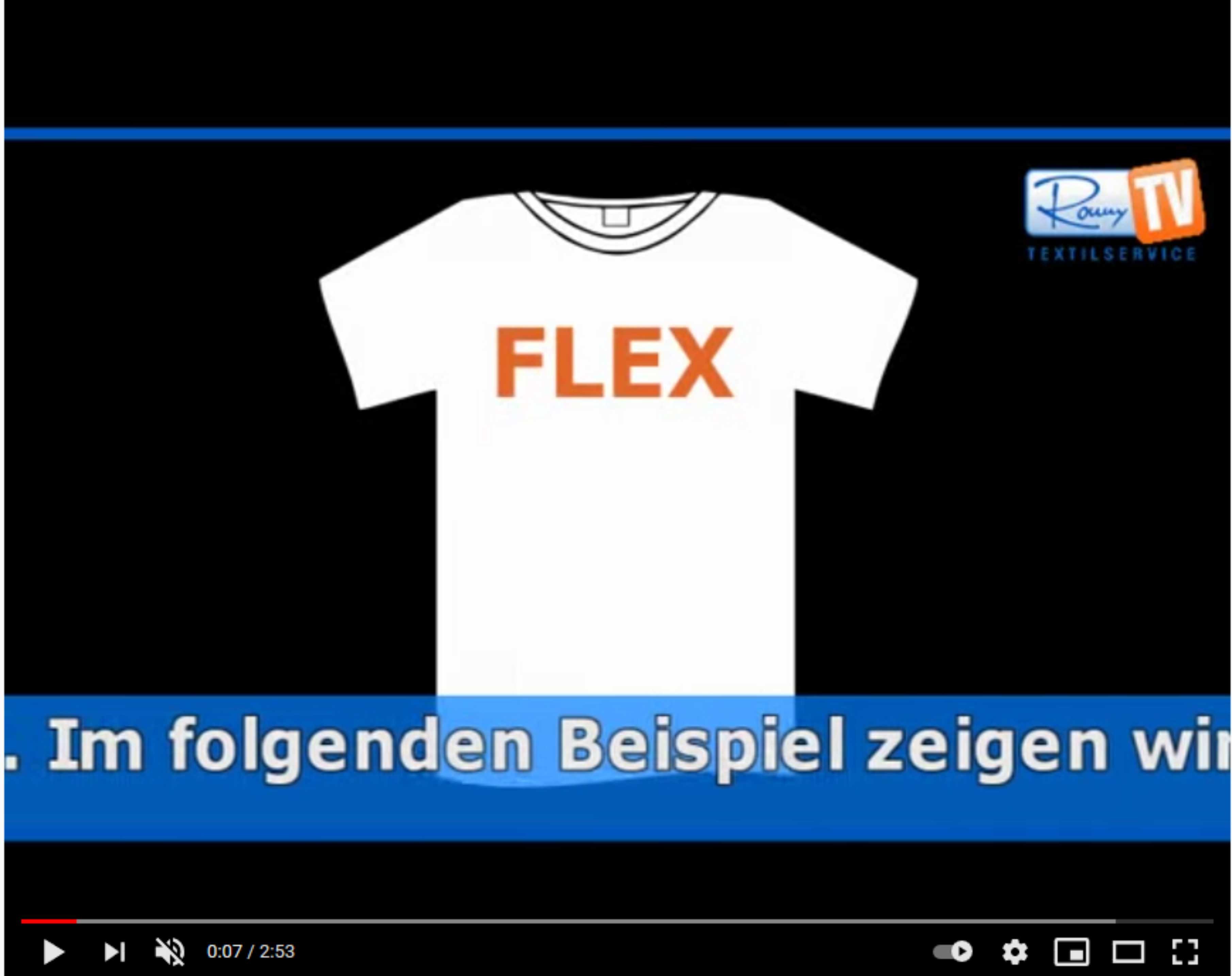 Transferdruck bei Ronny T Shirt Druck im Flex und Flocktransfer